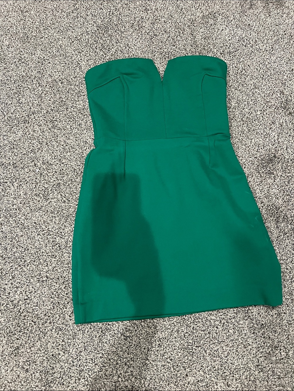 Susana Monaco Strapless Teal-Green Cocktail Dress